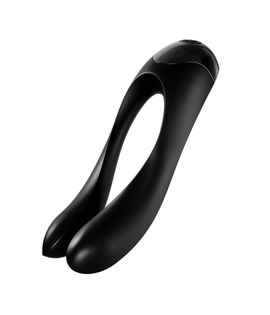 SATISFYER - VIBRADOR DE DEDO CANDY CANE PRETO