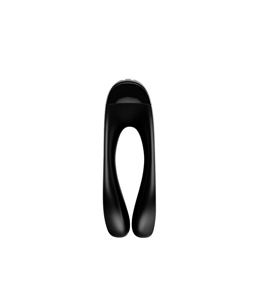 SATISFYER - VIBRADOR DE DEDO CANDY CANE PRETO