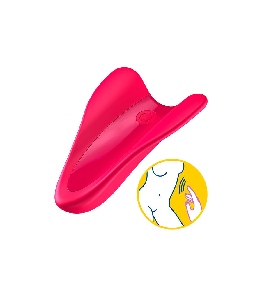 SATISFYER - HIGH FLY FINGER VIBRATOR FUCHSIA