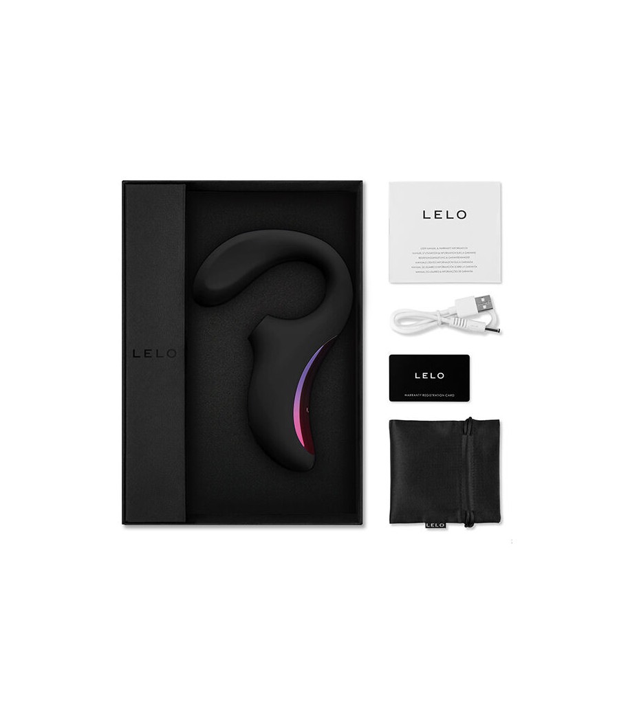 LELO - ENIGMA DOPPELSAUG-STIMULATIONSMASSAGER SCHWARZ