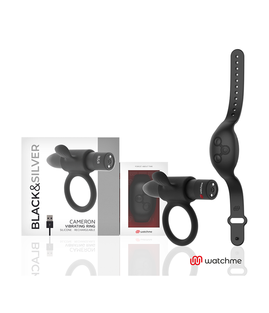 BLACK&SILVER - CAMERON COCKRING-UHR MIT FERNBEDIENUNG