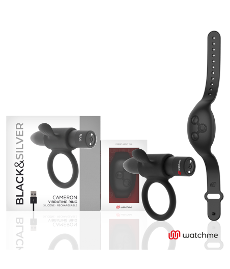 BLACK&SILVER - COCKRING À TÉLÉCOMMANDE CAMERON WATCHME