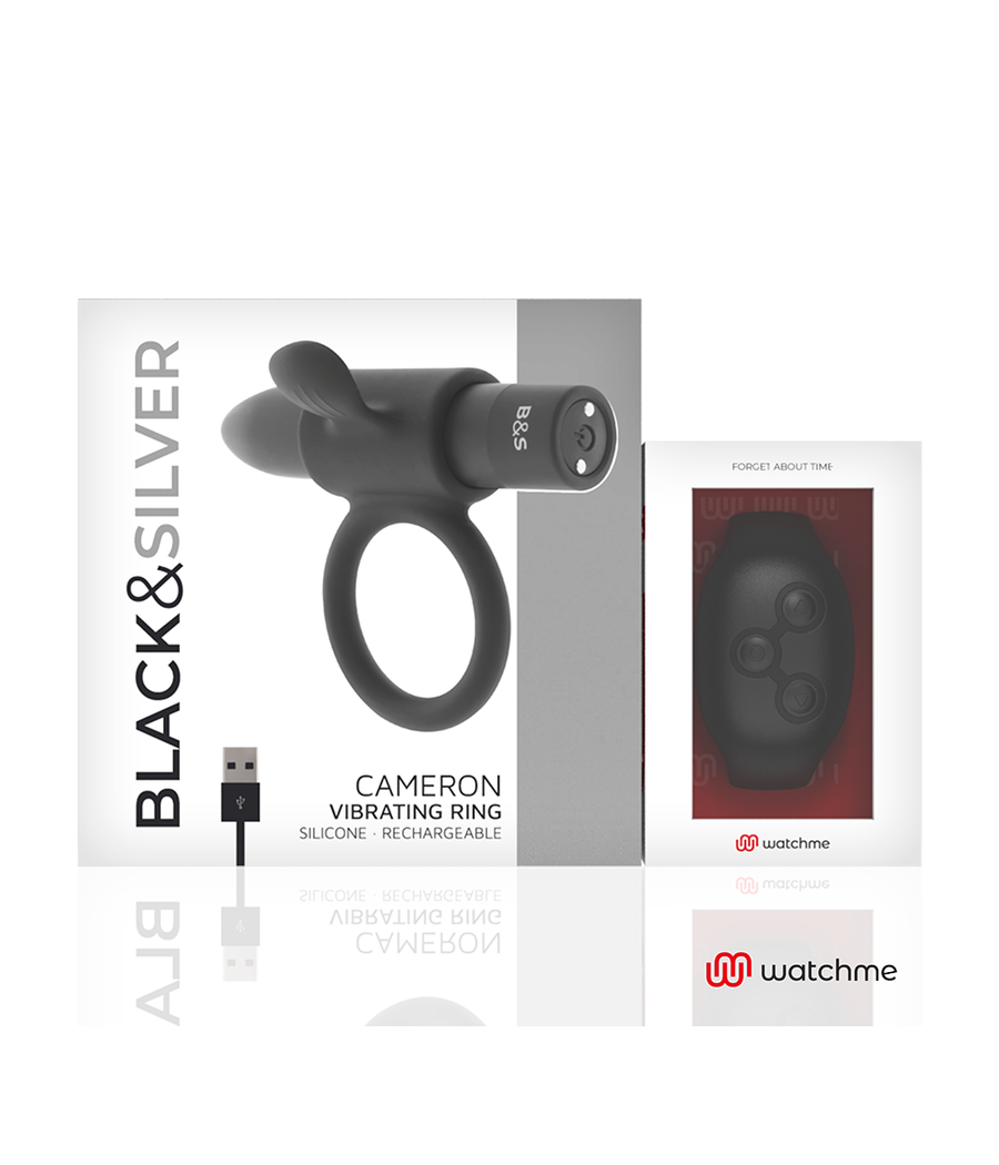 BLACK&SILVER - CAMERON COCKRING-UHR MIT FERNBEDIENUNG