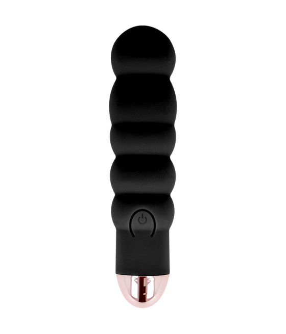 DOLCE VITA - RECHARGEABLE VIBRATOR SIX BLACK 7 SPEEDS