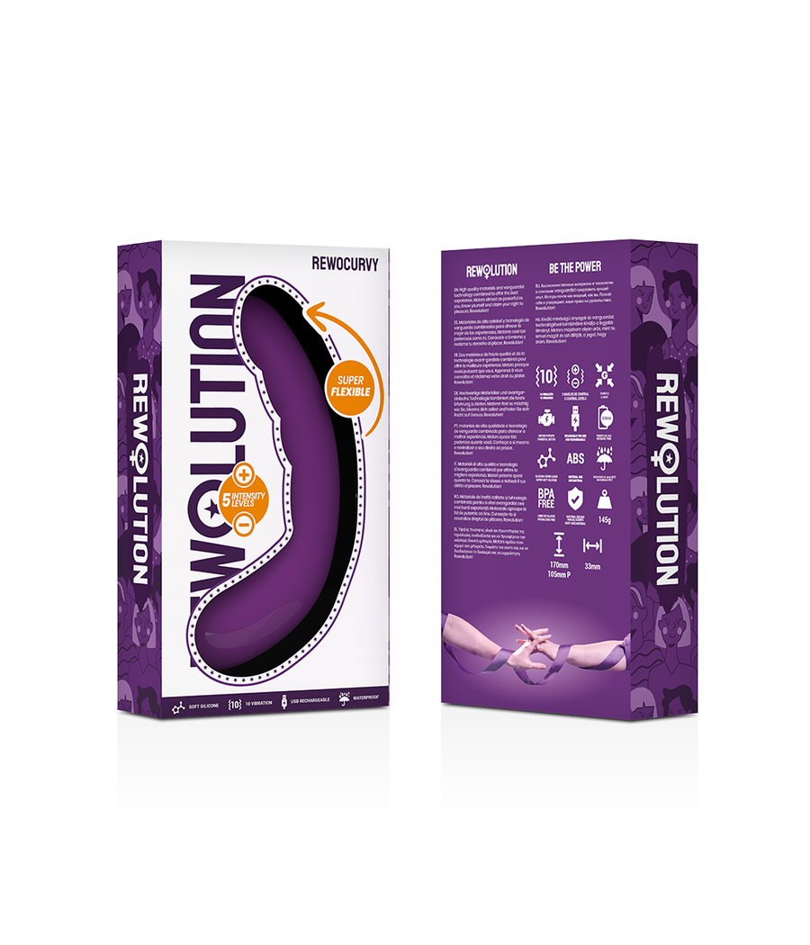 REWOLUTION - VIBRATORE FLESSIBILE RICARICABILE REWOCURVY