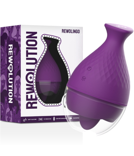 REWOLUTION - VIBRADOR REWOLINGO COM LÍNGUA