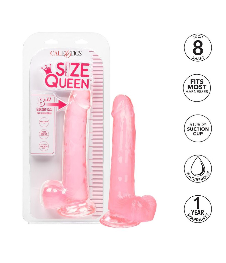 CALEXOTICS - SIZE QUEEN DILDO PINK 20.3 CM
