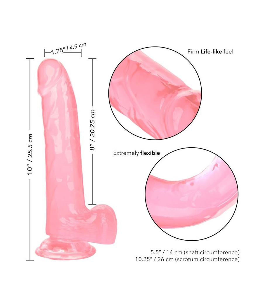 CALEXOTICS - SIZE QUEEN DILDO ROSA 20.3 CM