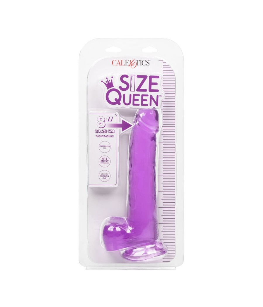 CALEXOTICS - SIZE QUEEN DILDO PURPLE 20.3 CM
