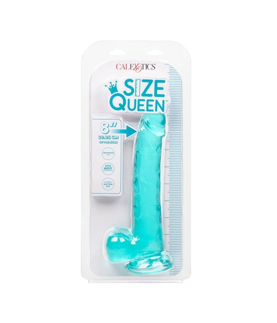 CALEXOTICS - SIZE QUEEN DILDO BLUE 20.3 CM
