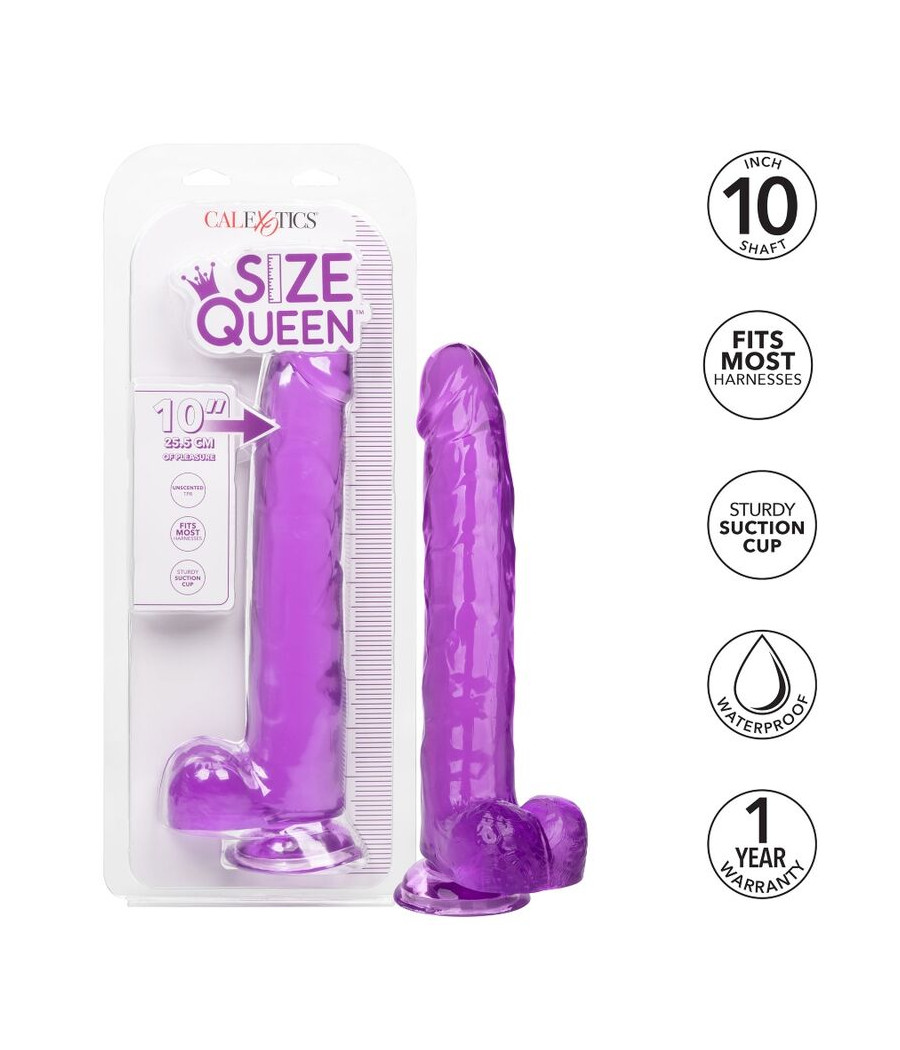 CALEXOTICS - DILDO REGINA TAGLIA VIOLA 25.5 CM
