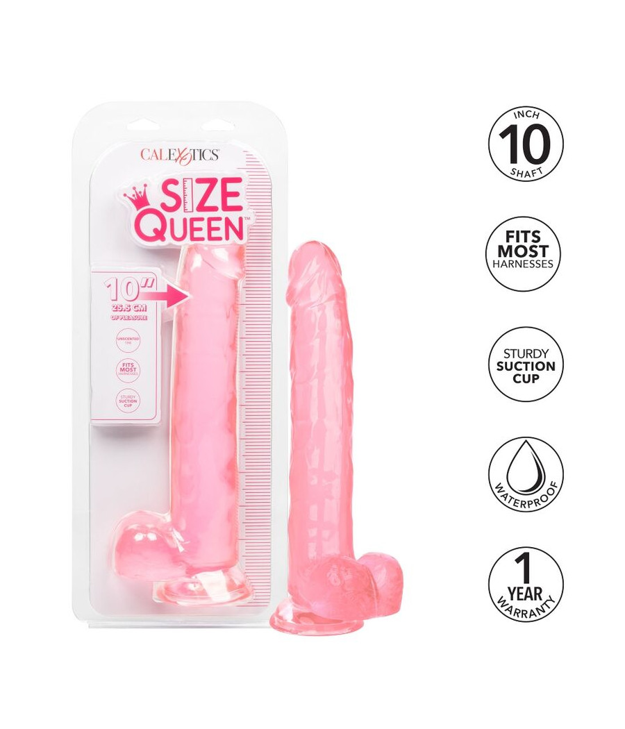 CALEXOTICS - DILDO QUEEN TAMANHO ROSA 25.5 CM