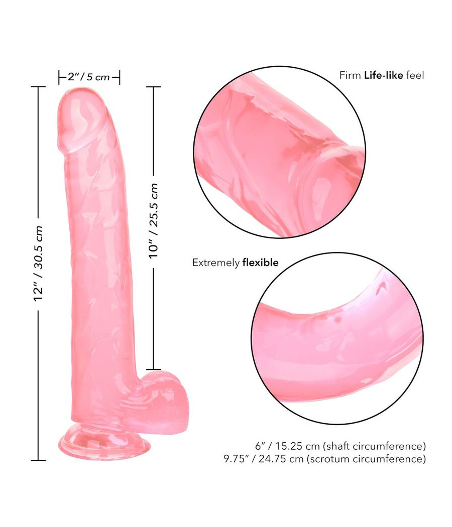 CALEXOTICS - SIZE QUEEN DILDO ROSA 25.5 CM