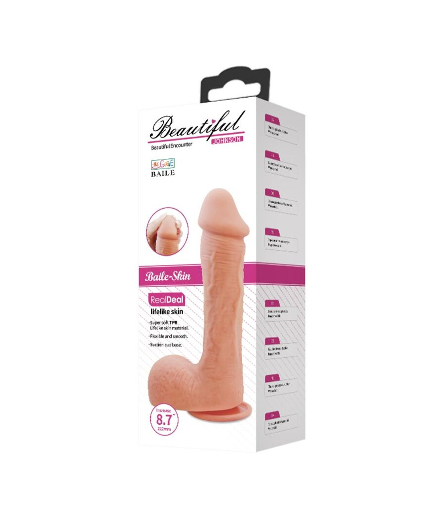 BAILE - DILDO PELE REALISTA JOHNSON 22 CM