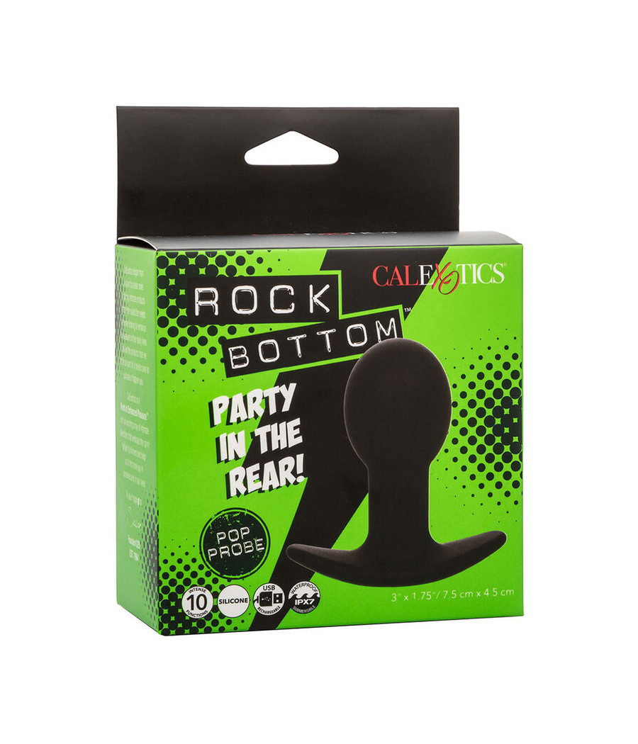 CALEXOTICS - ROCK BOTTOM ANAL PLUG 10 VIBRAZIONI SILICONE NERO