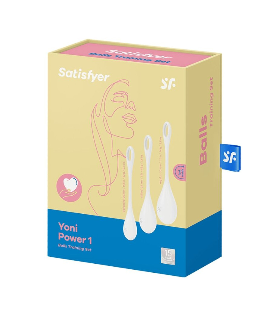 SATISFYER - YONI POWER 1 KIT DE ENTRENAMIENTO BLANCO