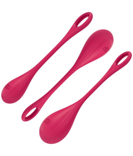 SATISFYER - YONI POWER 1 TRAININGSSET ROT