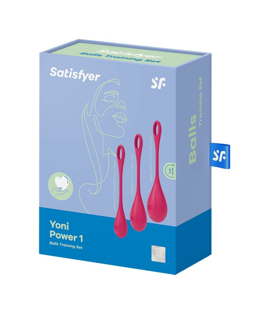 SATISFYER - YONI POWER 1 TRAINING SET RED