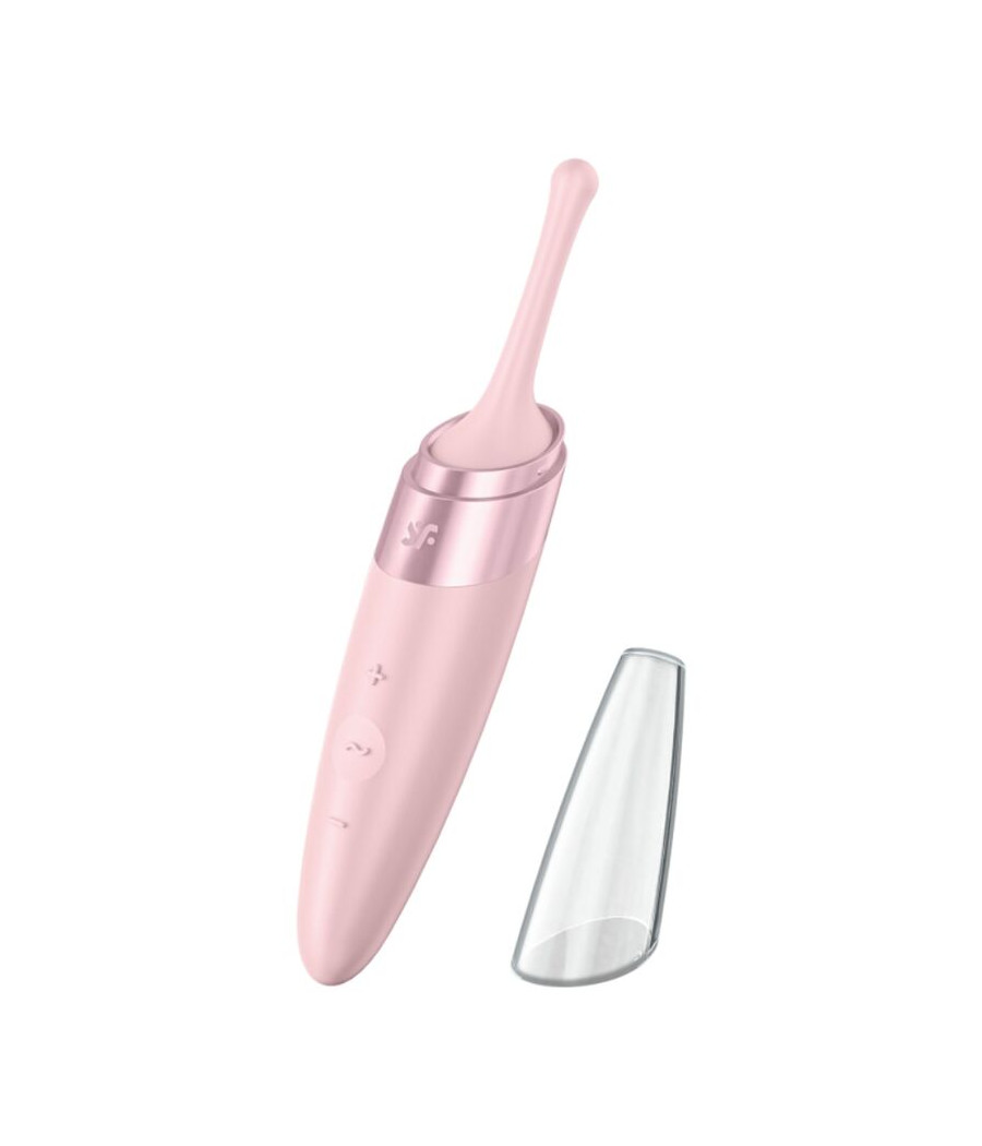 SATISFYER - VIBRATEUR  POINTE DE CLIT TWIRLING DELIGHT ROSE