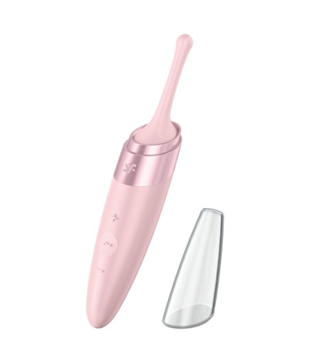 SATISFYER - VIBRATEUR  POINTE DE CLIT TWIRLING DELIGHT ROSE