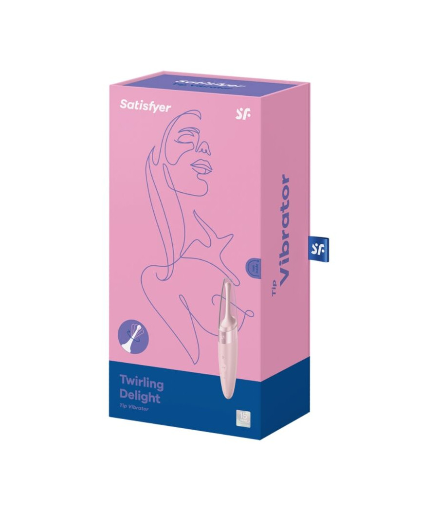 SATISFYER - VIBRATEUR  POINTE DE CLIT TWIRLING DELIGHT ROSE