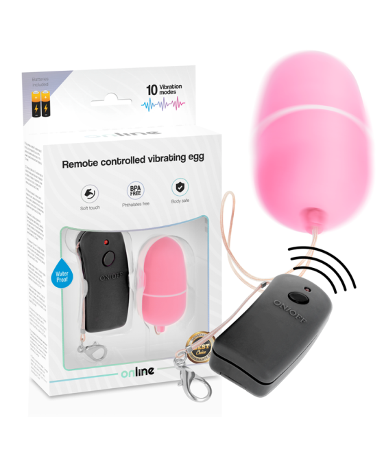 ONLINE - REMOTE CONTROLLED VIBRATING EGG PINK