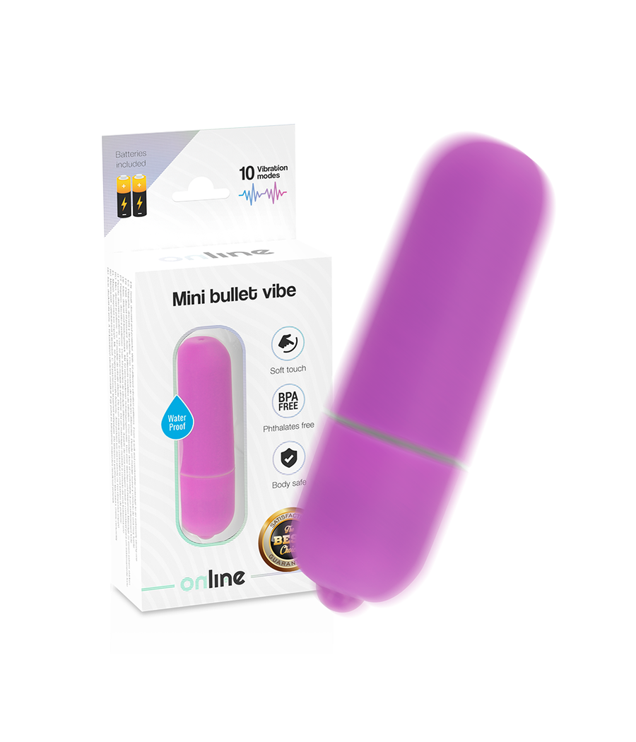 ONLINE - MINI BALA VIBRADORA LILA