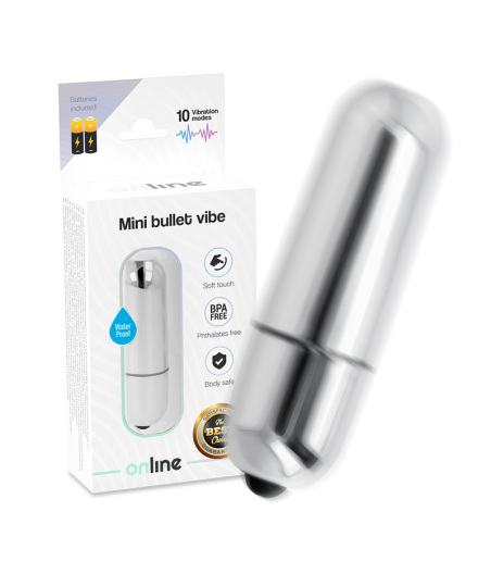 ONLINE - MINI BALA VIBRANTE PRATA