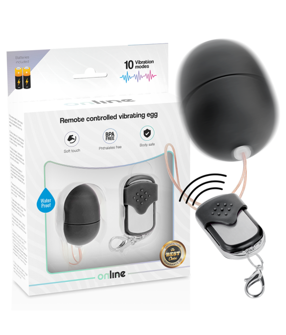 ONLINE - REMOTE CONTROL VIBRATING EGG S BLACK
