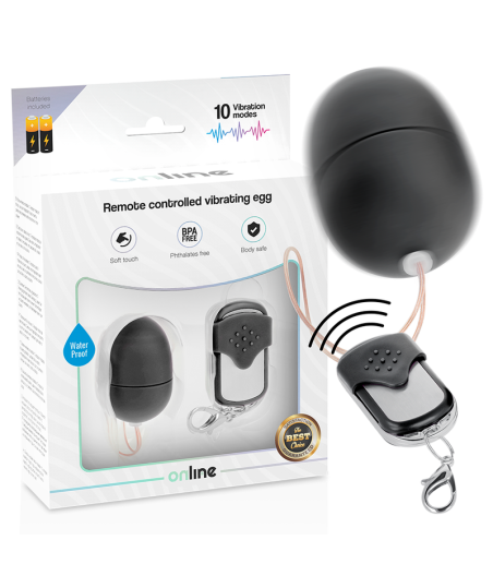ONLINE - REMOTE CONTROL VIBRATING EGG S BLACK