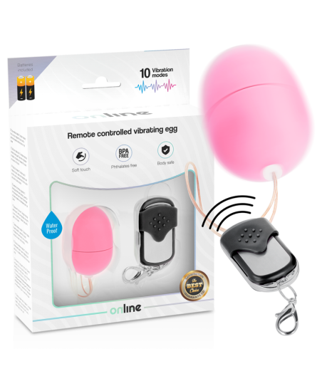 ONLINE - REMOTE CONTROL VIBRATING EGG S PINK