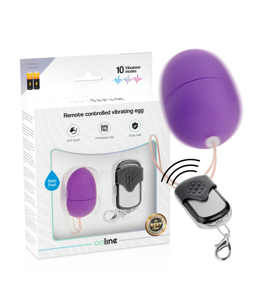 ONLINE - REMOTE CONTROL VIBRATING EGG S PURPLE