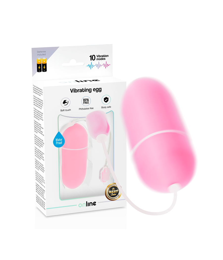 ONLINE - WATERPROOF VIBRATING EGG PINK