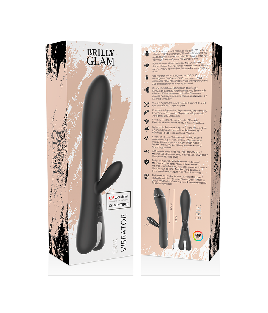 BRILLY GLAM - ERIK VIBRATORE + TELECOMANDO WATCHME