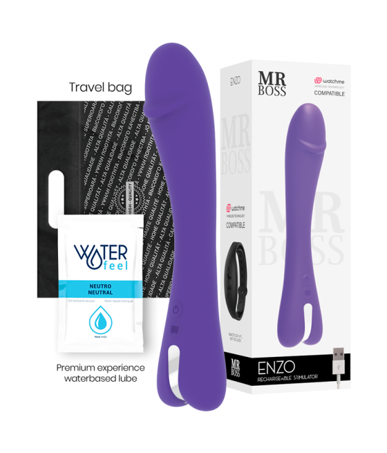 MR BOSS - ENZO VIBRATOR + WATCHME-FERNBEDIENUNG