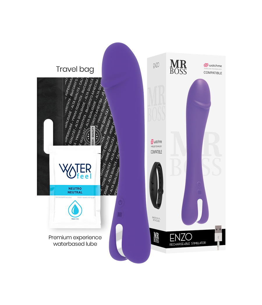 MR BOSS - ENZO VIBRADOR + CONTROLO REMOTO WATCHME