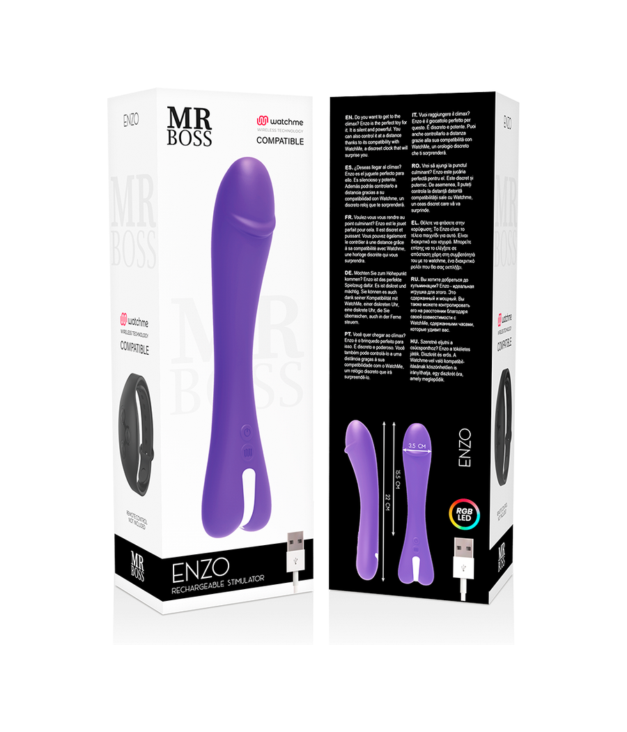 MR BOSS - ENZO VIBRADOR + CONTROLO REMOTO WATCHME