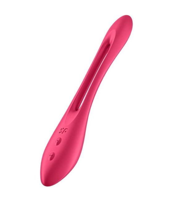 SATISFYER - ELASTIC JOY MULTI VIBRADOR ROJO