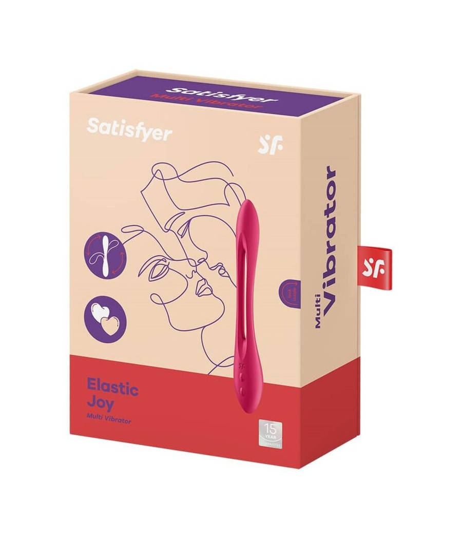 SATISFYER - ELASTIC JOY MULTI VIBRATOR RED