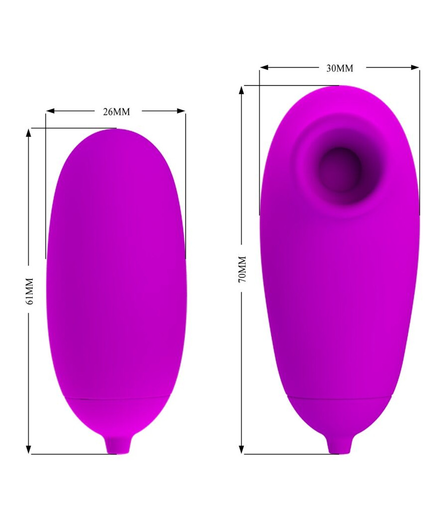 PRETTY LOVE - VIBRATING BULLET AND SUCTION CUP