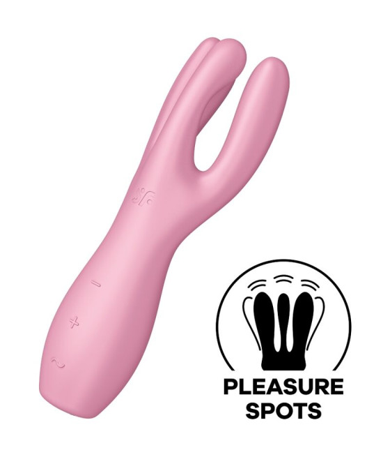SATISFYER - THREESOME 3 VIBRADOR ROSA