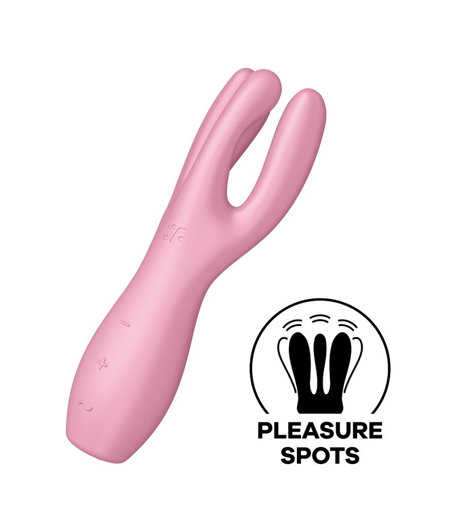 SATISFYER - THREESOME 3 VIBRATOR PINK