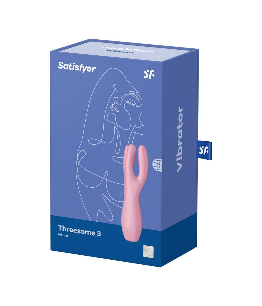 SATISFYER - THREESOME 3 VIBRADOR ROSA