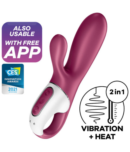 SATISFYER - VIBRADOR HOT BUNNY GSPOT