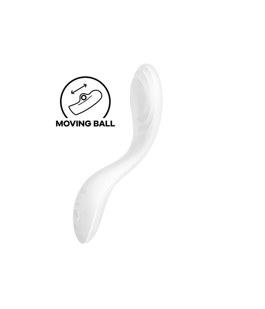 SATISFYER - VIBRADOR RRROLLING PLEASURE GSPOT BRANCO