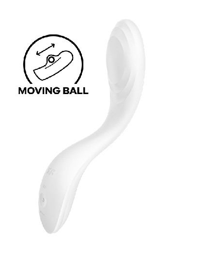 SATISFYER - VIBRADOR RRROLLING PLEASURE GSPOT BRANCO