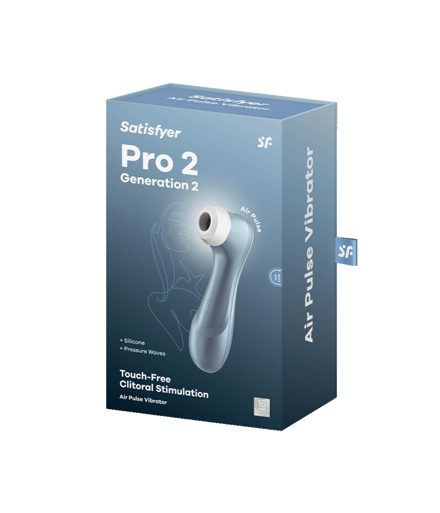 SATISFYER - ESTIMULADOR DE PULSO DE AR PRO 2 AZUL