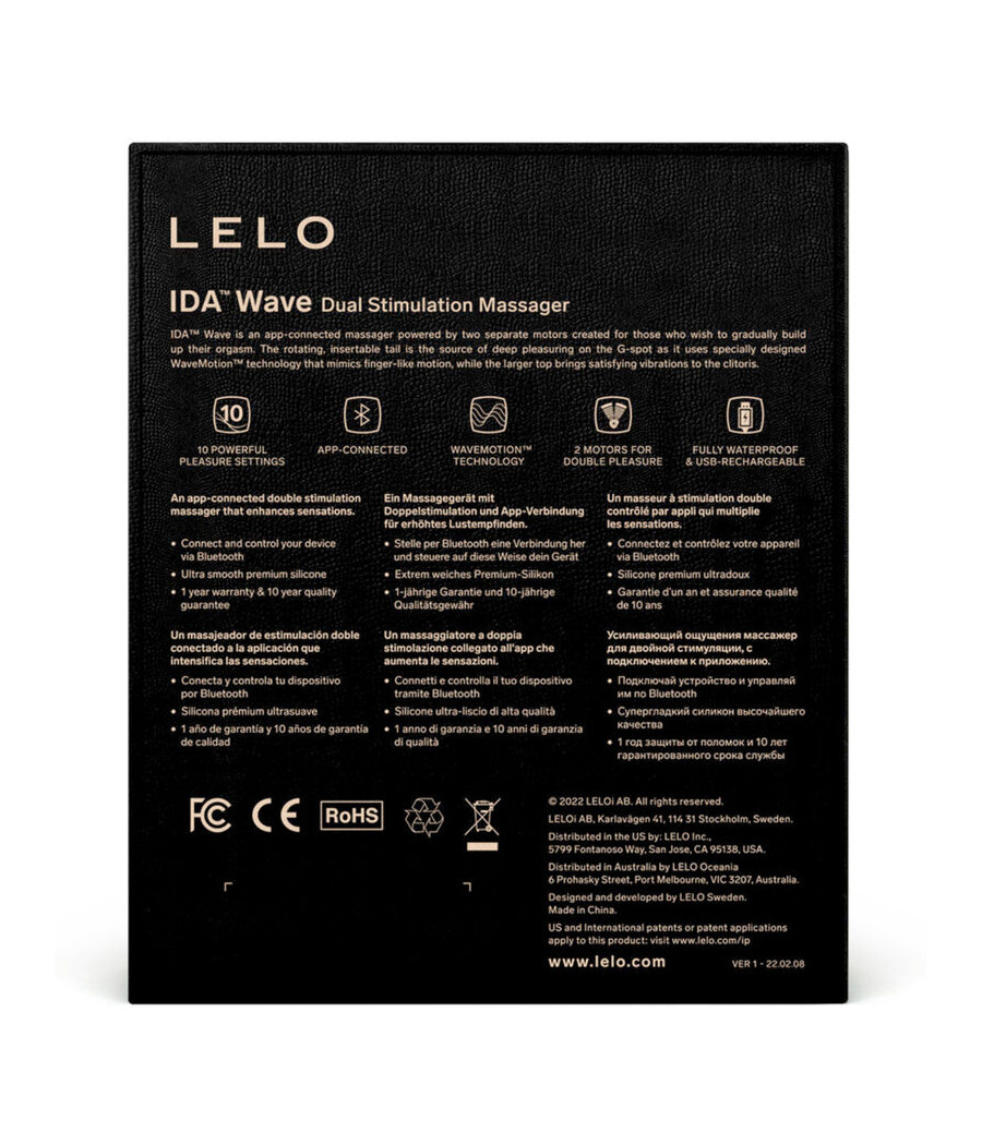 LELO - MASSEUR POUR COUPLES CORAIL LELO - IDA WAVE