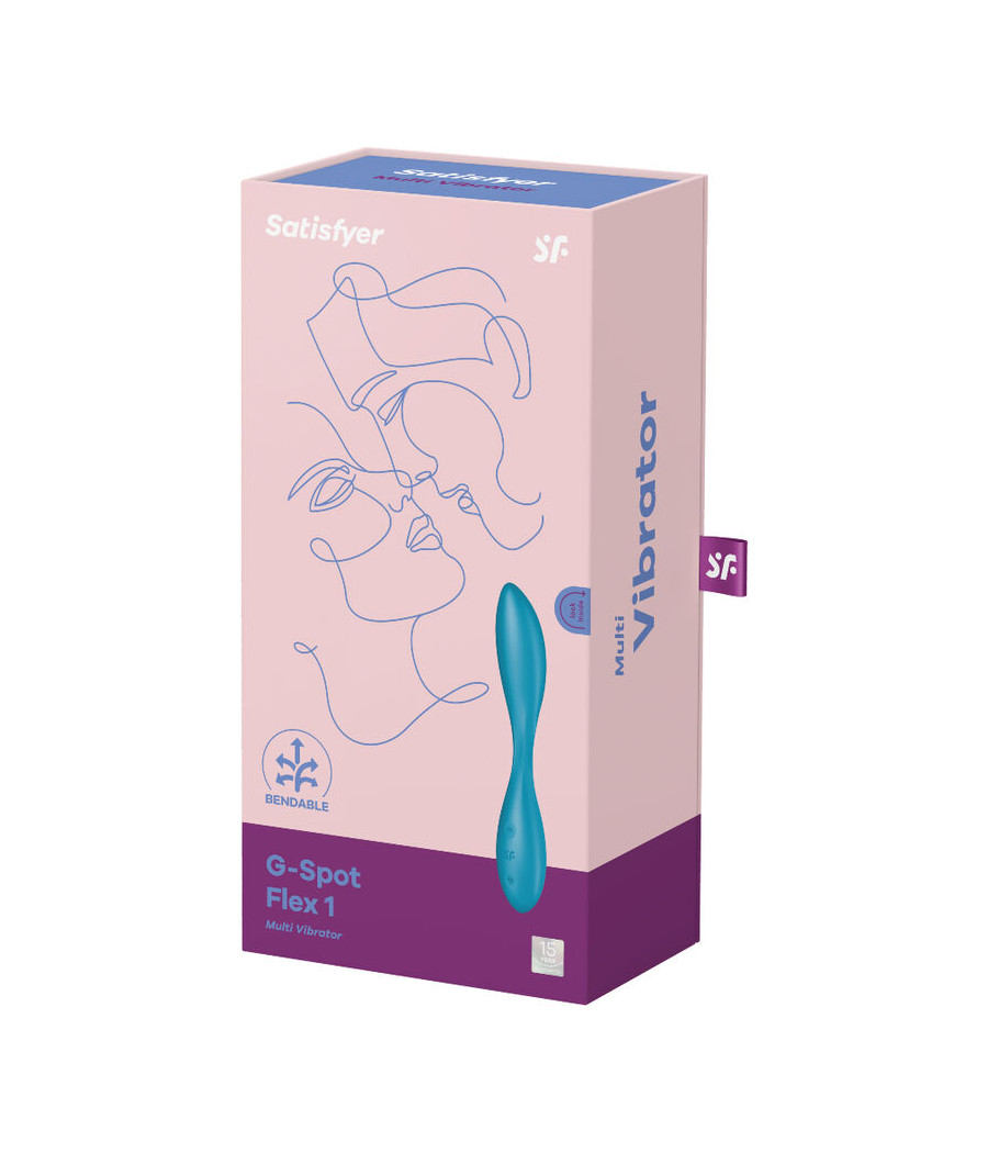 SATISFYER - VIBRATEUR MULTI G-SPOT FLEX 1 BLEU