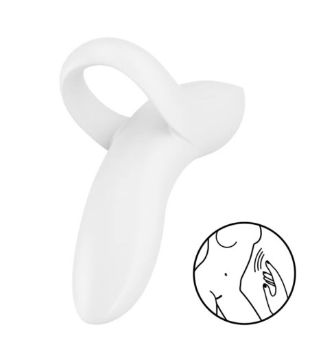 SATISFYER - BOLD LOVER FINGERVIBRATOR WEISS